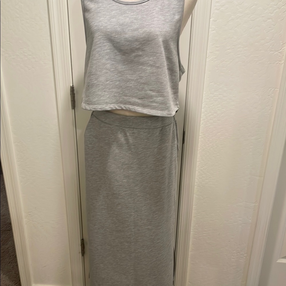 Sadie & Sage Break A Sweat  Top with Midi Pencil Skirt - sold as a set